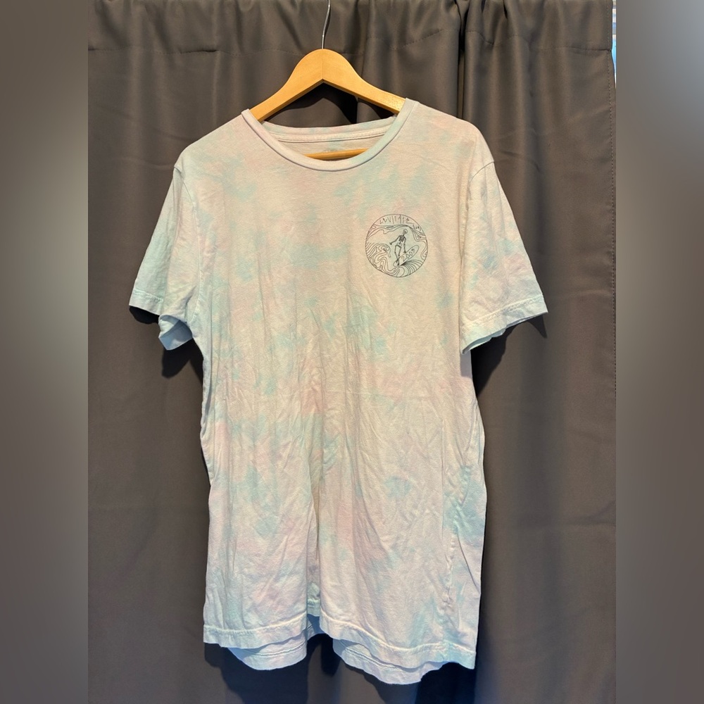 Levitate Tie Dye Surf Skeleton T-Shirt Pastel Sustainable Surf Brand Size L